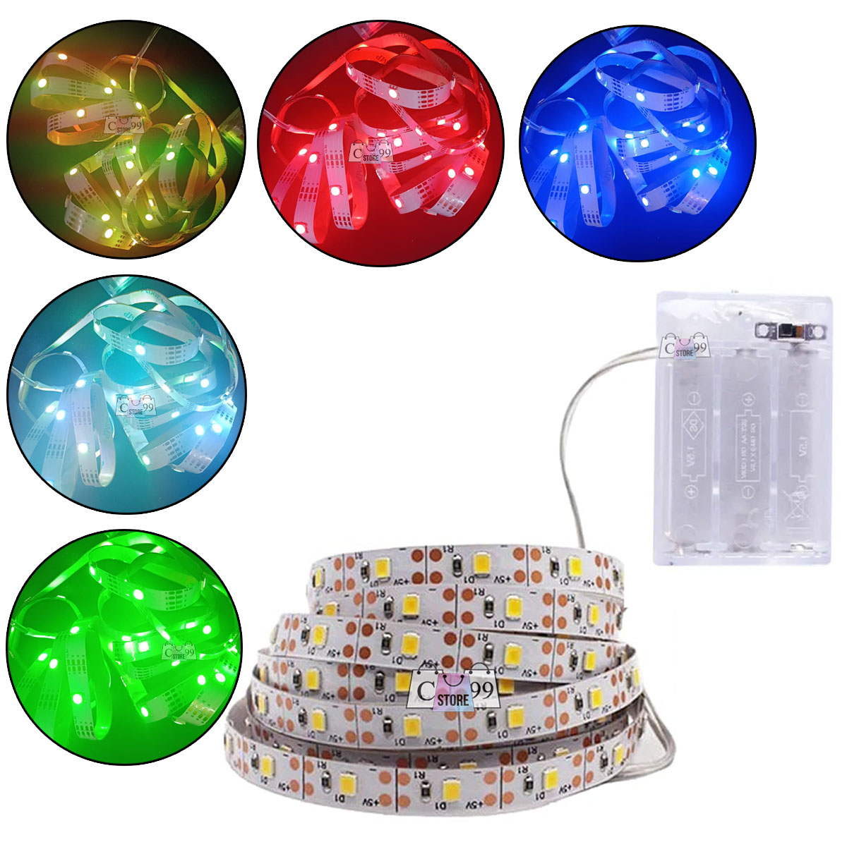 Miniatura 3 de Cinta Led Con pila  Tira De Luces 2m